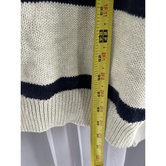 NWT Chaps (XL) Kent Arrow HTR Blue Striped Pullover Sweater Men's XL - Picture 7 of 9